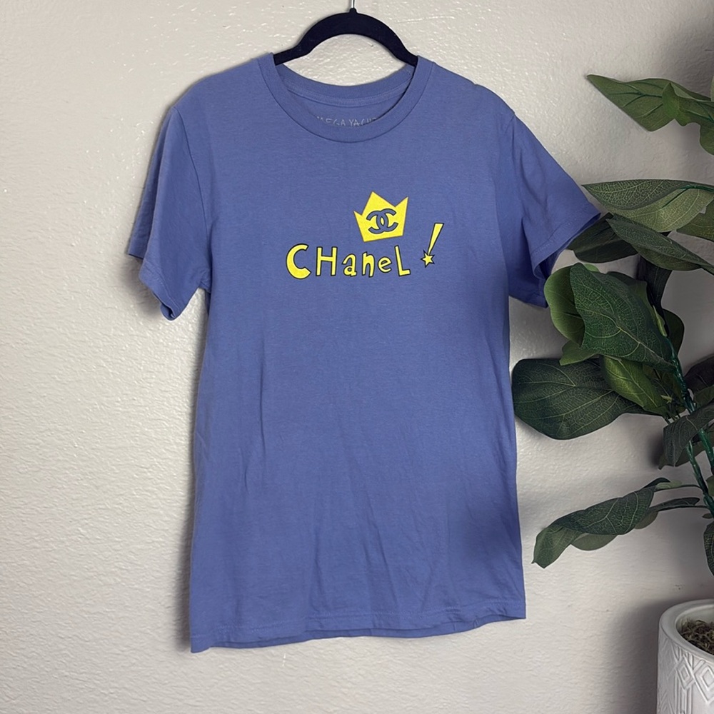 Mega Yacht Chanel Purple T shirt